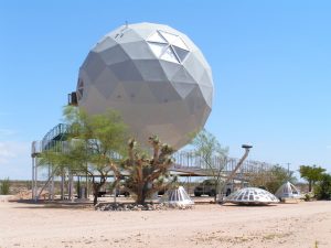 Image of the Golf Ball House. 