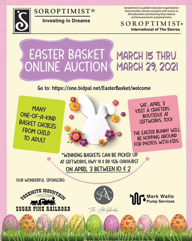 Soroptimist Easter Basket Online Auction Fundraiser