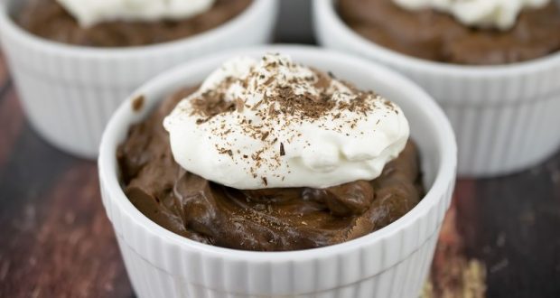 Image of a chocolate mousse.