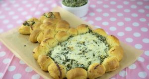 Image of an Easter Bunny Spinach Dip.