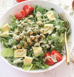 Image of a Chimichurri Chickpea Salad.