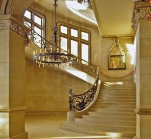 Image of Biltmore's 4-Story Marble Staircase.
