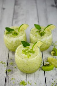 Image of tart lime smoothies. 
