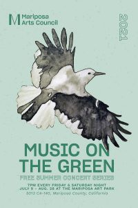 Image of Music On The Green postcard. 