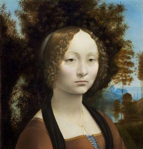 Image of Leonardo's Ginevra De Benci.