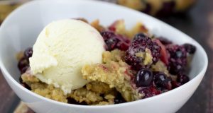 Image of a berry cobbler.