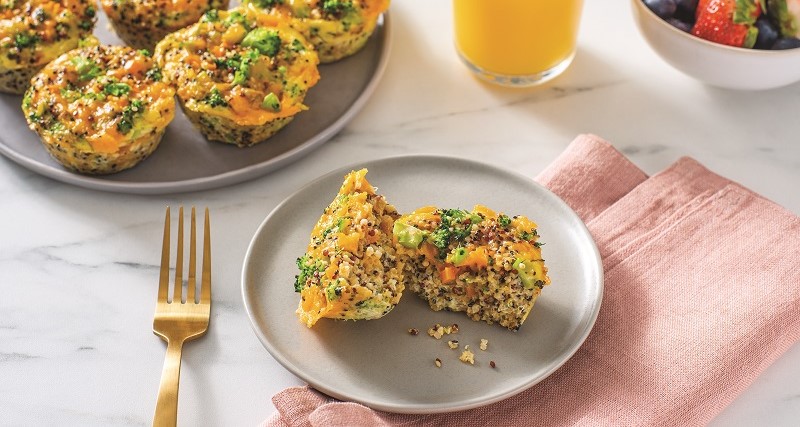 Image of cheesy quinoa bites.