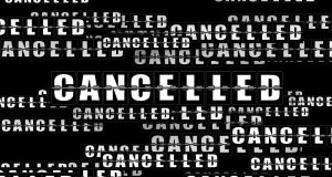 Image of a cancellation sign.