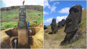 Image of Unearthing A Buried Moai.