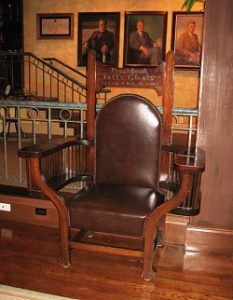 Image of Howard Taft's Custom-Made Chair.
