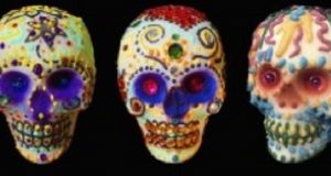 Image of Mexican sugar skulls.