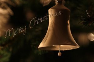 Image of a Christmas bell. 