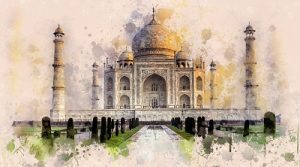 Image of the Taj Mahal.