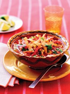 Image of Chicken Tortilla Soup. 