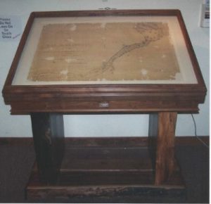 Image of Display For John C. Fremont Map By Sal Maccarone 2002.