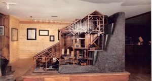Image of a Working Scale Model Of A 19th Century Stamp Mill Built By Sal Maccarone In 1985.