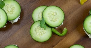 Image of cucumber sandwiches.