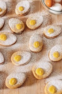 Image of Eggy Lemon Sandwich Cookies.