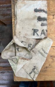 Image of an old mail bag.