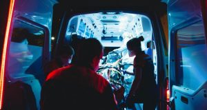 Image of the inside of an ambulance.