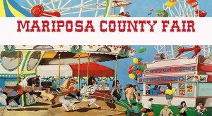 Image of a Mariposa County Fair postcard.