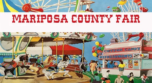 Image of a Mariposa County Fair postcard. 