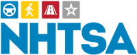Image of the National Highway Traffic Safety Administration logo. 