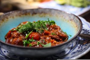 Image of a bowl of chili.