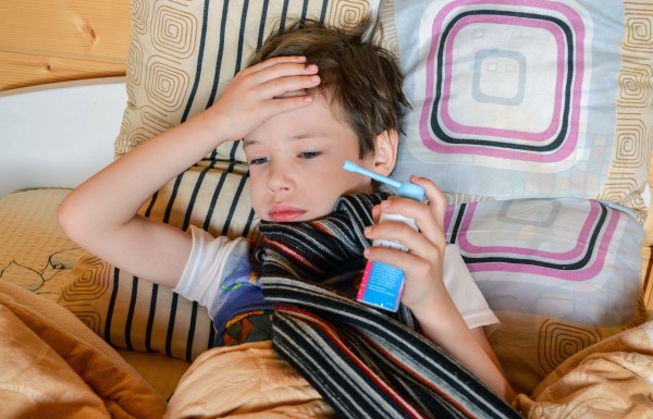 Image of a young boy with asthma.