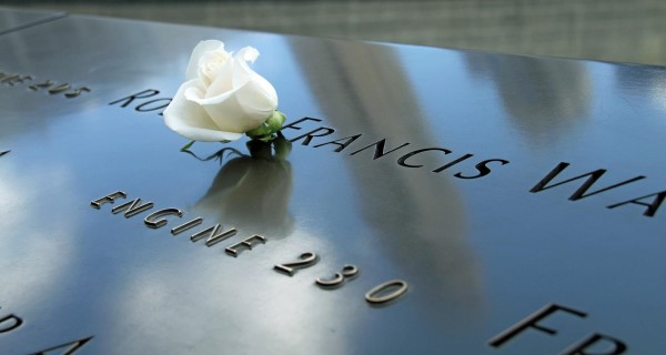 Image of 9/11 memorial. 
