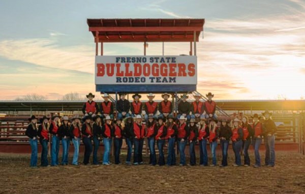 Image of the Fresno State Rodeo Team (Bulldoggers). 