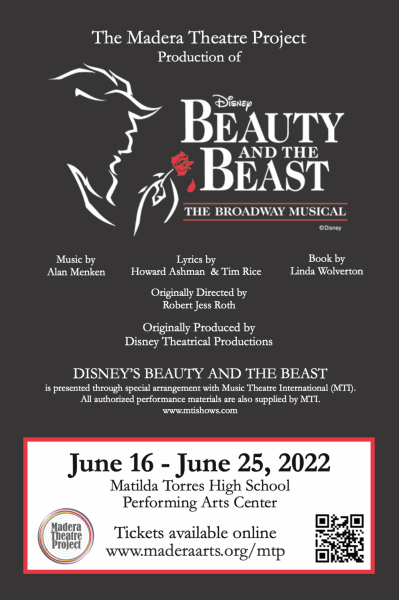Image of a Beauty and the Beast flyer. 