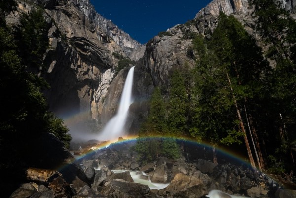 Image of a moonbow. 