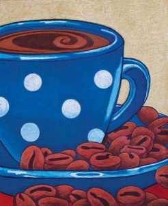 Image of a painting of a cup of coffee.