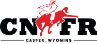 Image of the College National Finals Rodeo logo. 