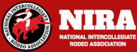 Image of the National Intercollegiate Rodeo Association logo. 