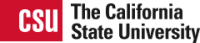 Image of the California State University logo. 