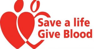 Image of a flyer for donating blood.