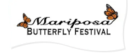 Image of the Mariposa Butterfly Festival logo. 