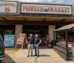 Image of Pioneer Market Jason Dubberke and Arbor Works CEO Frank Bardonaro