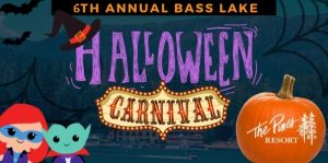 Image of a flyer for Bass Lake Halloween Carnival