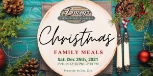 Image of a flyer for a Christmas Brunch at Duceys on the lake