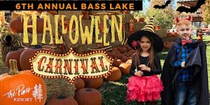 Flyer for the 6th Annual Bass Lake Halloween Carnival
