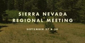 Image of the Sierra Nevada Regional Meeting flyer.