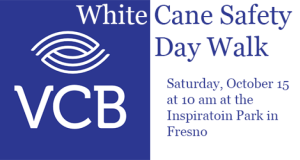 Image of the White Cane Safety Day flyer.