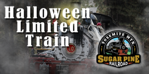 Flyer for Sugarpine Railroad Halloween event