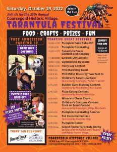 Flyer for the tarantula festival
