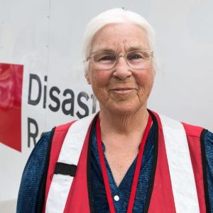 Image of a female Red Cross volunteer.