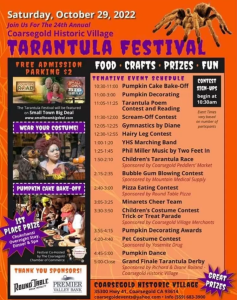 Flyer for the tarantula awareness festival