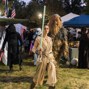 Image of Star Wars characters at the 2021 Oakhurst Fall Festival.